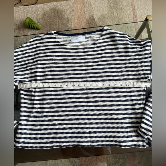 La Ligne Striped Bateau Neckline Sweater - Picture 5 of 6